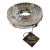 Crystal Dresser Dish by Hamilton Sterling 24kt Gold Plated West Germany For Sale