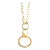 Syna Yellow Gold Openable Clasp Pendant For Sale