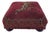 Red Reproduction French Victorian Style Footstool For Sale