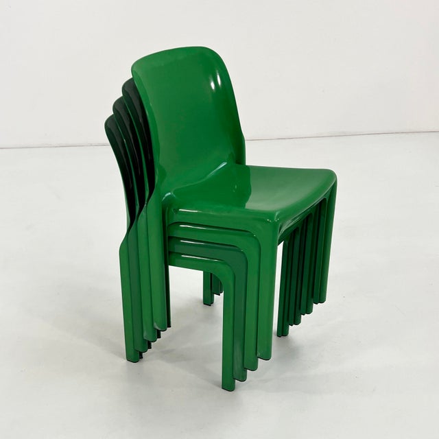 Artemide Selene Chairs by Vico Magistretti for Artemide, 1970s, Set of 4 For Sale - Image 4 of 12