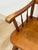 Vintage Maple Spindle Two-Seat Bench Double Crest Turned Legs Farmhouse For Sale - Image 14 of 18