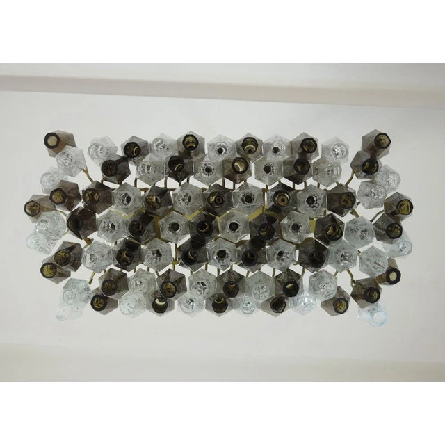 Brown Vintage Italian Glass Chandelier, 1970s For Sale - Image 8 of 13