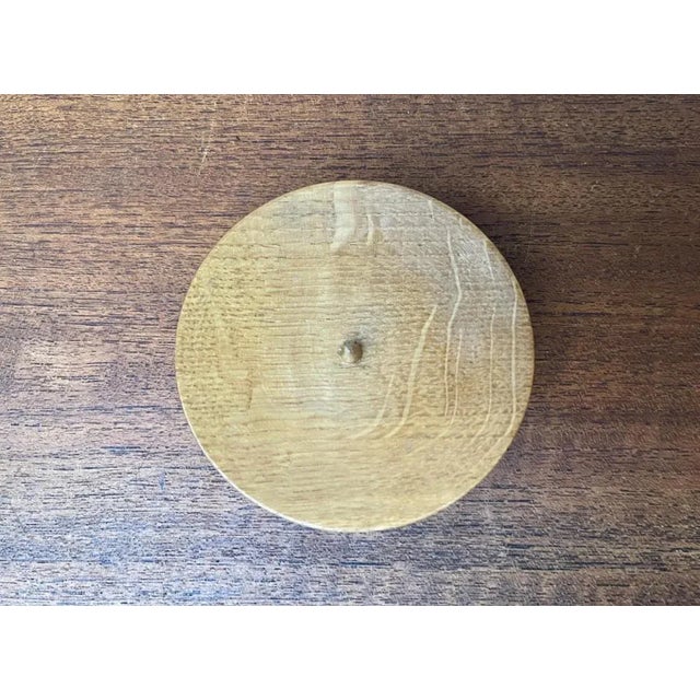 Mid-Century Modern Small Mid-Century Wooden Candleholder, 1960s For Sale - Image 3 of 11