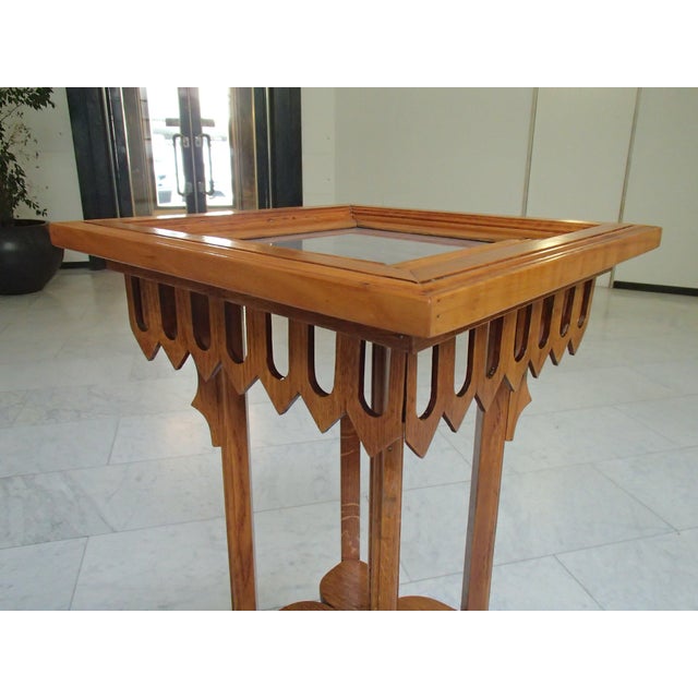 Art Nouveau Table with Carvings, 1890s For Sale - Image 6 of 10