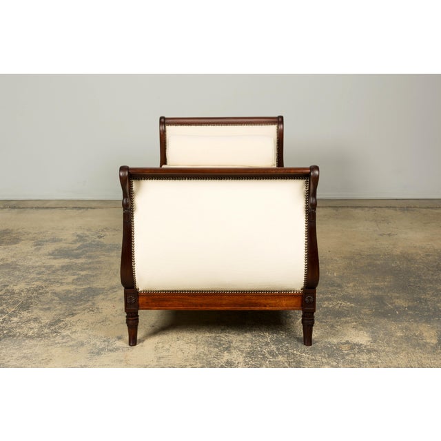 Early 19th Century French Empire Swan Neck Mahogany Daybed, Paris For Sale - Image 10 of 17
