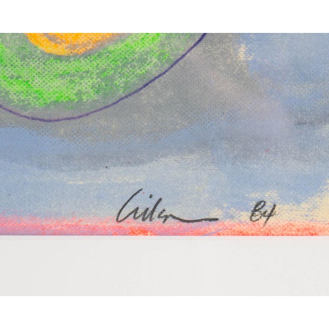 1980s 1984 Abstract Mixed Media Painting by Harry Hilson For Sale - Image 5 of 7