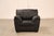 Italsofa Contemporary Black Leather Club Chair For Sale - Image 13 of 18