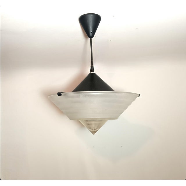 1970s Ceiling Pendant in Murano Glass from F. Fabbian For Sale - Image 5 of 12