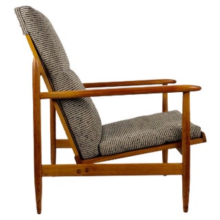 Armchair from Uluv In Cherry Wood, 1960s, Czech Republic For Sale