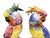 Pair of Italian Chelsea House Vintage Hand-Painted Ceramic Cockatoo Parrot Figures – Hollywood Regency / Tropical Revival For Sale - Image 12 of 12