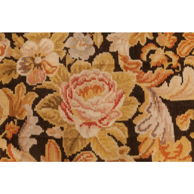 Contemporary Bessarabian Floral Flat Weave rug by Doris Leslie Blau Size: 11'10" × 16'8" (360 × 508 cm) Exhibiting grace...