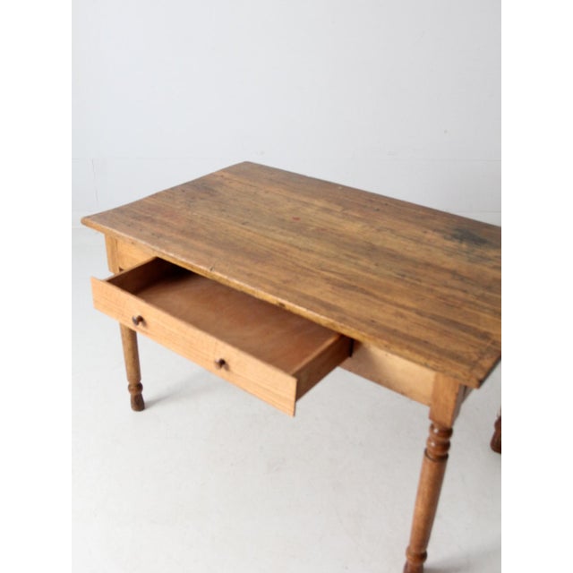 Antique American Primitive Table For Sale - Image 4 of 12