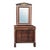 19th Century French Empire Period Mahogany Chest of Drawers With Mirror For Sale