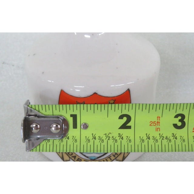 Ceramic Wh Goss England Porcelain Dartmouth Miniature Model of Sack Bottle For Sale - Image 7 of 9