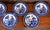 English Vintage Blue Willow English Ceramic Divided Dinner Plates - Set of 6 For Sale - Image 3 of 9