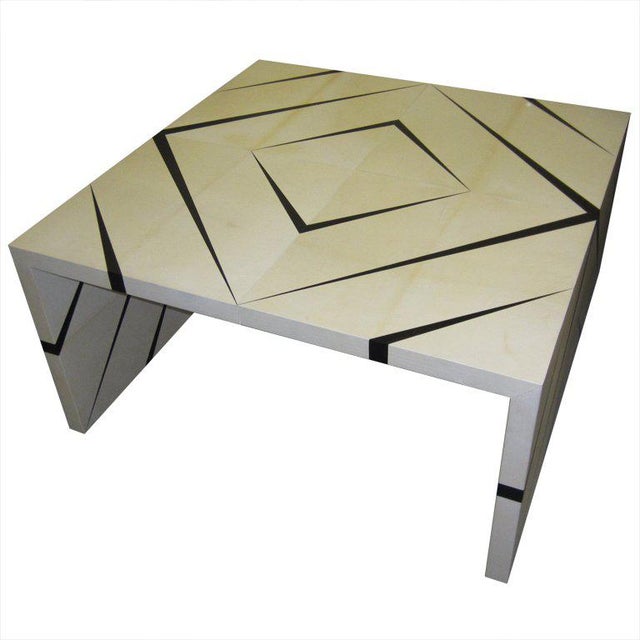 Not Yet Made - Made To Order Bespoke Parchment Enamel Coffee Table For Sale - Image 5 of 5
