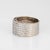 80s Portuguese Diamond Wide Band Sz 7.5 Cigar Ring 19k White Gold Fine Jewelry For Sale - Image 4 of 7