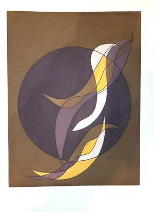 Plate VI from Suns/Landscapes - Original Etching by R. Crippa - 1971/72 1971/72