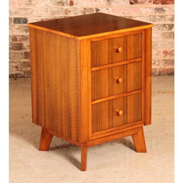 Brown Mid-Century Modern Walnut Bedside Table from Morris of Glasgow, 1960s For Sale - Image 8 of 8
