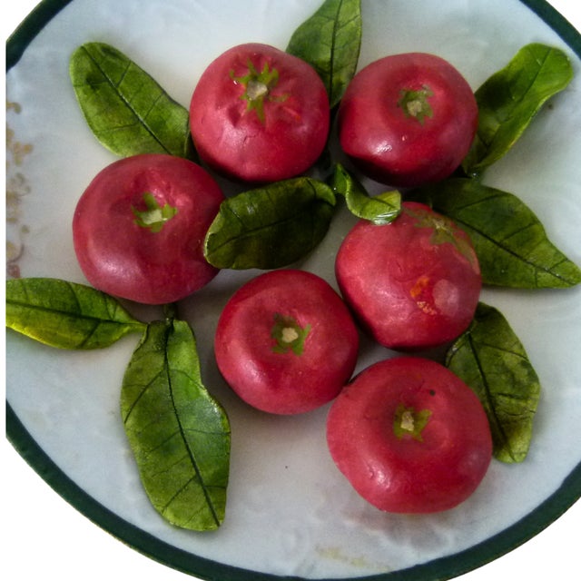 A masterful example of contemporary French ceramics, this 5-inch trompe l’oeil plate is hand-crafted by the celebrated...