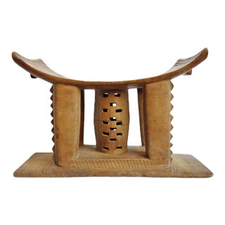 Original Antique Asante African Chief Stool For Sale