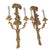 Whimsical Pair of Italian Giltwood Monkey Wall Sconces. Each sconce is carved with exotic monkeys seated beneath palm...