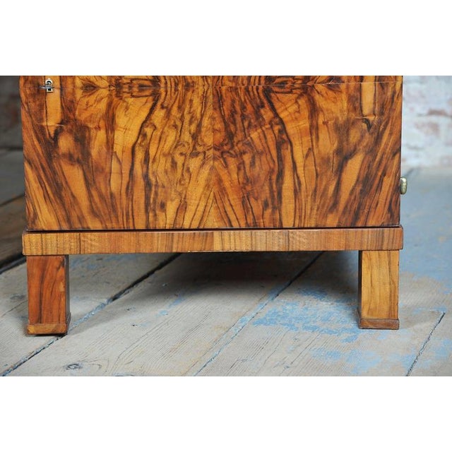 Brown Art Deco Writing Desk in Mahogany and Walnut, 1920s For Sale - Image 8 of 18