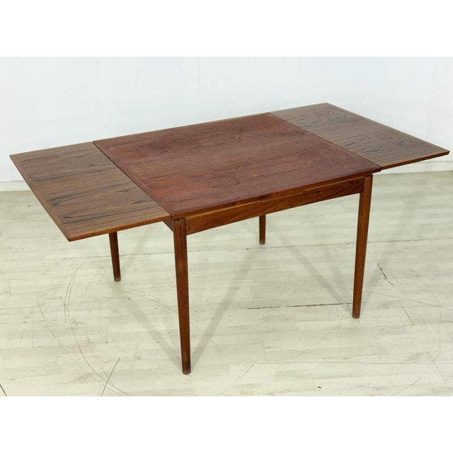 Brown Vintage Danish Teak Dining Table, 1960s For Sale - Image 8 of 14