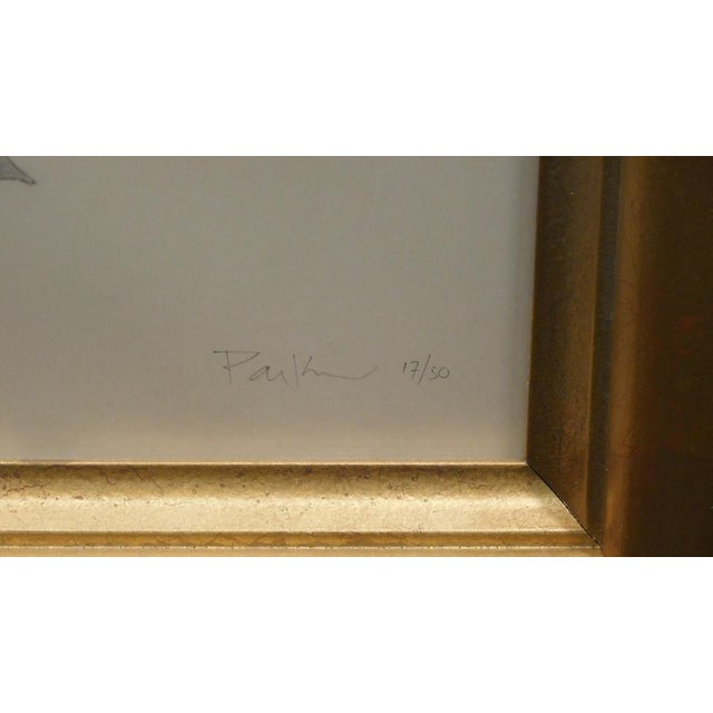 Beige Michael Parkes "Shade of the Rose" Archival Inks Printed on Vellum Hand Signed For Sale - Image 8 of 9