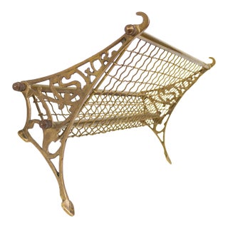 19th Century Nswr New South Wales Railway Brass Train Rack For Sale