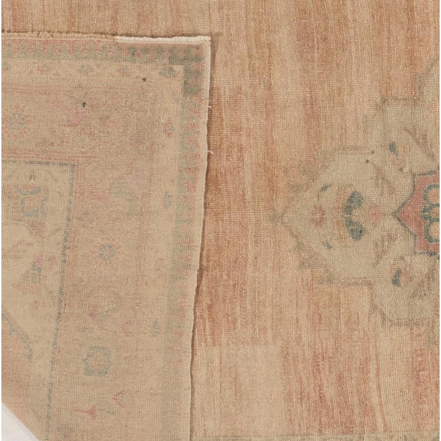 Turkish Vintage Circa 1940 Subdued Turkish Oushak Runner Hand Knotted Rug 5ft 3in X 10ft 11in For Sale - Image 3 of 10
