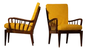 Armchairs attributed to Gio Ponti attributed to Gio Ponti, 1940, Set of 2