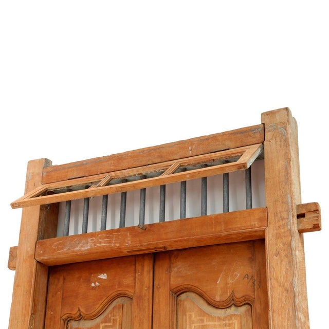 Rustic Vintage Door in Teak, 1990s For Sale - Image 3 of 6