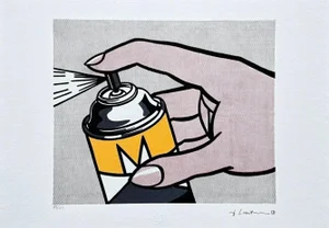 After Roy Lichtenstein, "Spray Ii", 1990s, Silk-Screen
