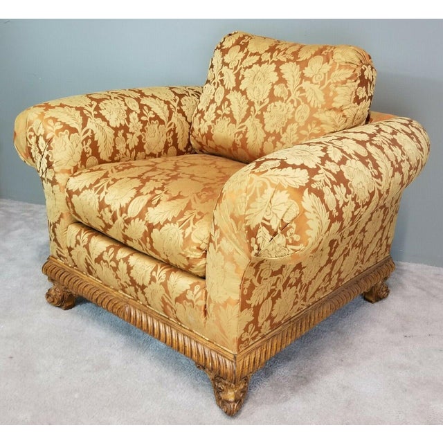 Tomlinson Erwin Lambeth Furniture Company Velvet Upholstered Club Chair