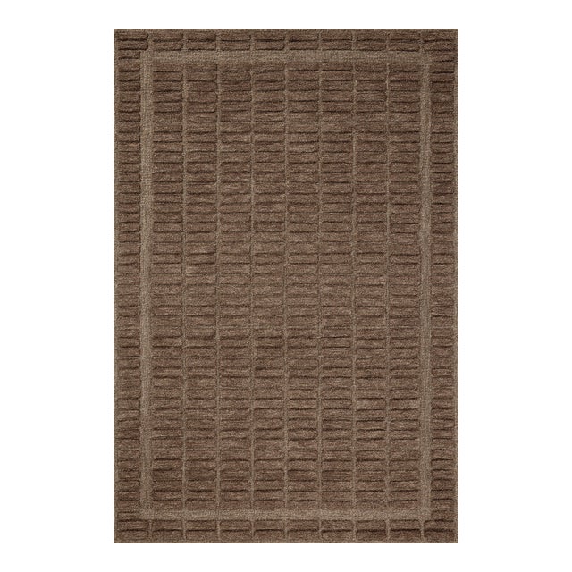 Chris Loves Julia x Loloi Bradley Cocoa / Cocoa 3' x 7' Runner Rug For Sale