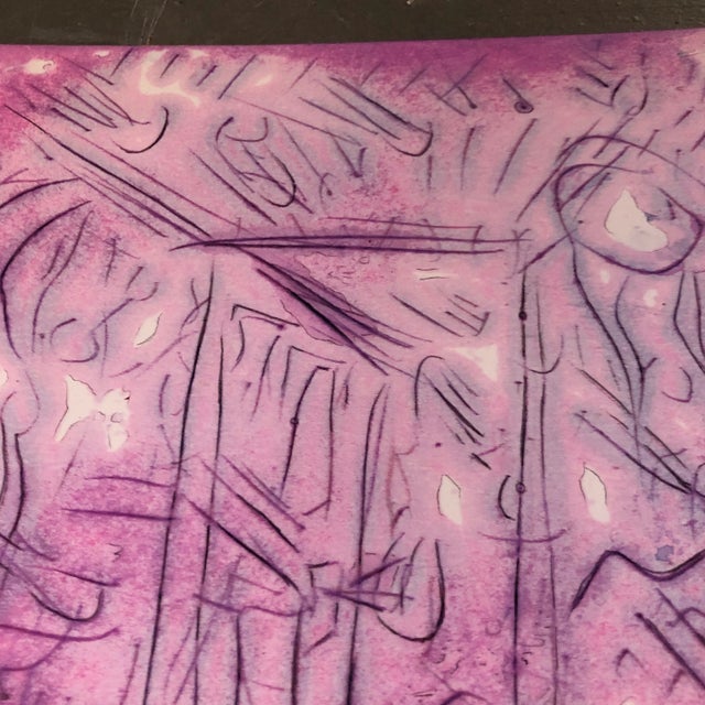 Abstract Original Vintage Abstract Peter Duncan Encaustic Painting Signed For Sale - Image 3 of 6