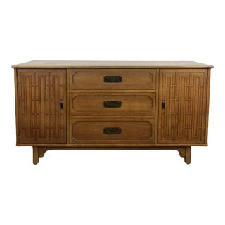 Mid Century Modern Credenza With Three Drawers For Sale