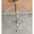 Brass Mid Century Stiffel Tri-Leg Brass & Glass Table Floor Lamp Vintage For Sale - Image 8 of 8