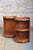 Brown Mid-Century Modern Nesting Tables in Oak and Smoked Glass, Czech, 1960s, Set of 5 For Sale - Image 8 of 11