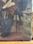 Paint Antique European Genre Oil Painting of Man and Child in Workshop - Unsigned For Sale - Image 7 of 11