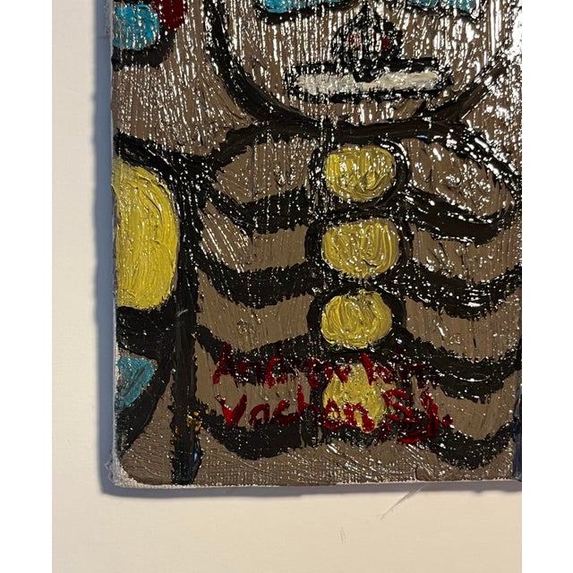 1959 Oil on Canvas Painting “The Tlingit Lincoln" by Andrew William Vachon s.j. For Sale - Image 4 of 6