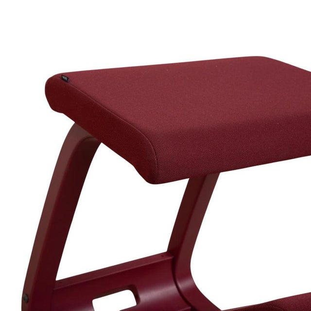 Modern Wooden Monochrome Kneeling Chair in Plum Aubergine by Peter Opsvik for Varier For Sale - Image 3 of 12