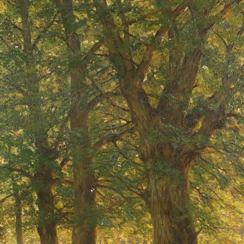 Henri Houben, Landscape, 1950, Oil on Canvas For Sale - Image 6 of 13