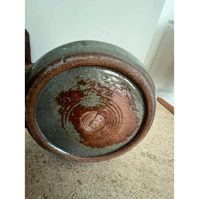 Mid-Century Modern Vintage 1970s Danish Style Tiara Stoneware Vase For Sale - Image 3 of 4