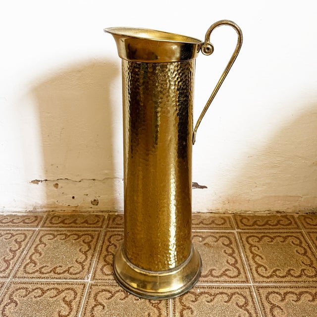 Vintage Brass Umbrella Stand, 1950s For Sale - Image 12 of 12