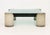 Modern Modernist Graduated Glass Top and Concrete Coffee Table For Sale - Image 3 of 12