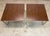 Brown 1970’s Florence Knoll “T Angle” Chrome & Walnut Laminate Side Tables Matching Pair For Sale - Image 8 of 12