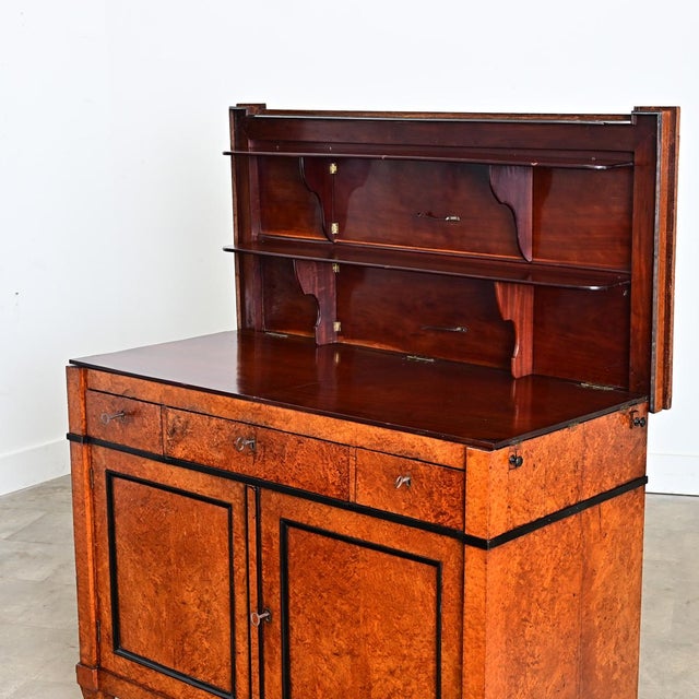 Wood Dutch 19th Century Biedermeier Style Folding Buffet For Sale - Image 7 of 12