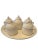 Mottahedeh Pots de Crème from the 1970s resting upon matching round platter. Fifteen pieces, each beautifully crafted in...
